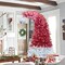 Edge Collections - 6' - Red - Santa Hat Inspired Christmas Tree with LED Lights - 1 Piece
